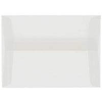 JAM Paper A10 Invitation Envelopes, 6 x 9.5, Translucent Vellum Clear, 250 Pack (31284H)-Clear translucent envelope