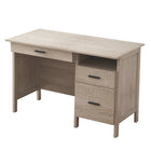 Homenations Barrington Writing Desk-Writing desk with three drawers and large work surface