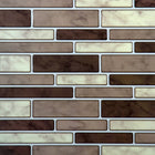 CTG Brands Multi Rectangular Tile, 10" x 10", Brown, 6 Pack-Set: comes in a box of 6 premium quality wall tiles, suitable for smooth and clean surfaces