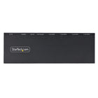 StarTech 4-Port HDMI Splitter - 4K 60Hz - 1 In 4 Out - Built-in Scaler - 3.5mm/Optical Audio-Easy setup: No drivers or software required for the 1-Input 4-output HDMI 2.0 splitter. The metal enclosure makes it suitable for installation in many environments. Widescreen resolutions supported. DVI compatible with adapters (sold separately)