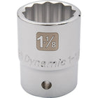Dynamic Tools 3/4" Drive 12 Point SAE, 2" Standard Length, Chrome Finish Socket-Size: 2"