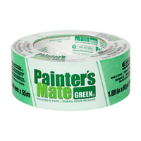Shurtech Painter's Mate Green Masking Tape - 48 mm x 55 m-Recommended for multiple surfaces including painted drywall, wood, metal, glass and more