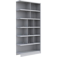 Metalware RK258 Boltless Shelving Unit, 7-Shelves, 36" x 12" x 76", Light Grey-Adjustable shelving system that provides high strength, yet economical storage capacity for your needs
