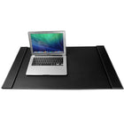 SUM Life Edge Office Desk Pad - 34" x 20" - Black-Easy to Clean. Made of heavy-duty and durable PU leather, just use cloth to wipe it, very easy to clean, wet cloth would be prefer if there are too much dirt in the mat