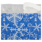 JAM Paper 5" x 6.125" Booklet Foil Envelopes with Self-Adhesive Closure - Blue with White Snowflakes - 25 Pack -Size: 5 x 6.125 inches