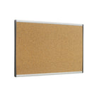Quartet Arc Cubicle Bulletin Board - Coloured Cork - Silver Aluminium Frame - 18" x 30"-Durable graphite-blend colored-cork bulletin board backed by high-density fiberboard to hold documents securely