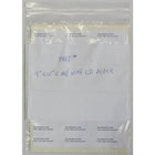 KL Rubber 12" x 15", 4-MIL Reclosable Polyethylene Bag with White ID Block & Hang Hole, 500 Pack-MIL Thickness: 4-Mil