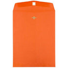 JAM Paper Recycled Coloured Envelopes with Clasp - 9" x 12" - Orange - 50 Pack-Colour: Orange
