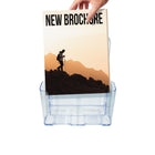 Futech Countertop Brochure Holder - Holds 8-1/2" x 11" Literature - Acrylic - 9.25" W x 12.75" H x7" D - 2 Pack (CTS0119)-Clear Acrylic