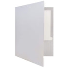 JAM Paper Glossy Two Pocket Presentation Folders, Silver, 100 Pack (385GSIB)-Finish: glossy