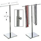 Azar Displays Single Pole Necklace Display, Chrome (300651)-For displaying necklace