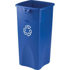 Rubbermaid Square Recycling Container-Suitable for both indoor and outdoor use; designed to withstand extreme weather and handling