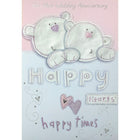 Rosedale 5-1/2" x 8" Cute Anniversary Greeting Cards And Envelopes, 12 Pack (15025)-Printed on premium uncoated card stock