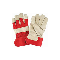 Zenith Safety Fitters Glove, Grain Pigskin Palm, Cotton Inner Linings, Large, 24 Pack-Cuff Material: Rubberized