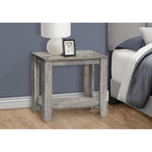 Monarch Specialties 3380 Accent Table - 22"H/Industrial Grey-Assembly required: Illustrated instructions and all hardware are provided for convenience (additional tools may be needed); anti-tip hardware to secure the table to a wall is also included
