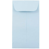 JAM Paper #6 Coin Envelopes, 3 3/8 x 6, Baby Blue, 500 Pack-Coin Envelopes