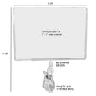 Eddie's Versa Clip With Sign Holder 7"W x 5"H - Clear - 10 Pack (130660-10)-7"W x 5"H Sign Holder