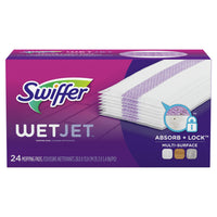 Swiffer Wet Jet Pad, 24 Pack, 4 Pack-Disposable, super-absorbent pad absorbs and traps the dirt