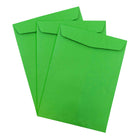 JAM Paper 9 x 12 Open End Catalog Envelopes, Brite Hue Green Recycled, 100 Pack (80402)-Opening: open end