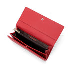 Champs RFID Trifold Expandable Wallet -  Red-Bill fold compartment