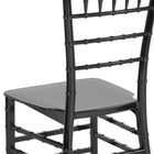 Flash Furniture HERCULES Series Black Resin Stacking Chiavari Chair-Lightweight Design