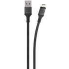 Scosche Strikeline Premium Braided USB-A to Lighting Charge & Sync Cable - Grey-Lightning connector is Apple MFI Certified to guarantee compatibility with any Apple Lightning Device