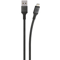Scosche Strikeline Premium Braided USB-A to Lighting Charge & Sync Cable - Grey-Lightning connector is Apple MFI Certified to guarantee compatibility with any Apple Lightning Device