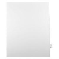 Mark Maker Legal Exhibit Index Tab White Single Tabs, 1/25th Cut, Letter Size, No Holes, Number 21, 25 Pack-White Single Tabs, 1/25th Cut