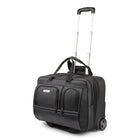 Bugatti 17.3" Business Case on Wheels, Black-Includes a padded front section that can hold laptops up to 17.3" wide