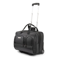 Bugatti 17.3" Business Case on Wheels, Black-Includes a padded front section that can hold laptops up to 17.3" wide