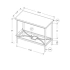 Monarch Specialties 2075 Accent Table - 22"H/Dark Taupe/Black Metal-Assembly required: Illustrated instructions and all hardware are provided for convenience (additional tools may be needed)
