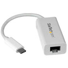 StarTech USB-C to Gigabit Network Adapter, White-Add a Gigabit Ethernet network connection to your computer through the latest USB 3.1 Gen 1 (5 Gbps) technology and USB Type-C
