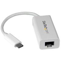 StarTech USB-C to Gigabit Network Adapter, White-Add a Gigabit Ethernet network connection to your computer through the latest USB 3.1 Gen 1 (5 Gbps) technology and USB Type-C