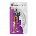 Charles Leonard Compass/Protractor 6", 72 Pack-Ball Bearing Compass which creates accurate circles up to 12" in diameter
