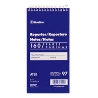 Blueline Reporter Notebook - 4" x 8"-160 Pages