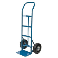 Kleton Flat Free Wheel Hand Trucks, Continuous Handle-Constructed of 1", 16-gauge steel tube
