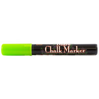 JAM Paper Marvy Uchida Liquid Chalk Markers Erasable Dustless - Broad Point - Lime Green-These versatile Chalk Markers can be used on any non-porous surface such as: Whiteboards, Lightboards, Chalkboards, Windows, Windshields, and more!
