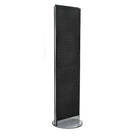 Azar Displays Pegboard Freestanding Floor Display, 16" x 60", Black (700250-BLK)-Made from pegboard