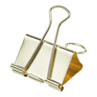 JAM Paper Binder Clips, Large, 41 mm, Gold, 12 Pack (340BCgo)-4