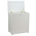 Oceanstar Storage Laundry Hamper, White (RH5513WHITE)-Storage Hamper