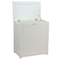Oceanstar Storage Laundry Hamper, White (RH5513WHITE)-Storage Hamper