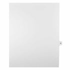 Mark Maker Legal Exhibit Index Tab White Single Tabs, 1/15th Cut, Letter Size, No Holes, Number 55, 25 Pack-White Single Tabs, 1/15th Cut