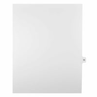Mark Maker Legal Exhibit Index Tab White Single Tabs, 1/15th Cut, Letter Size, No Holes, Number 55, 25 Pack-White Single Tabs, 1/15th Cut