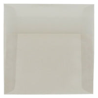 JAM Paper 5.5 x 5.5 Square Envelopes, Platinum Translucent Vellum, 250 Pack (59413H)-Platinum translucent envelope