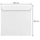 JAM Paper 13.5 x 13.5 Large Square Envelopes, White, 50 Pack (3992323I)-Envelope Size: 13.5" x 13.5"