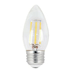 Northern Stars 4W Warmwhite LED B10 Light Bulb, 2 Pack-LED B10 Light Bulbs, Filament, Clear