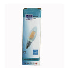 Northern Stars 80034 LED Light Bulb, Candelabra B10 4W, Filament, Dimmable, Clear, Silver, 2 Pack-Filament, Clear