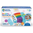Learning Resources Rainbow Sorting Trays Classroom Edition - Multicolor-Star-shaped fine motor tongs build hand strength and coordination!