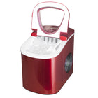 Frigidaire Countertop Compact Ice Maker with 26 lb Capacity Production per Day - Red-Takes only 6 minutes to make ice for your urgent cooling needs
