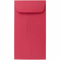 JAM Paper #7 Coin Envelopes, 6.5 x 3.5, Brite Hue Red Recycled, 100 Pack (355228282g)-Product Type: Coin Envelope